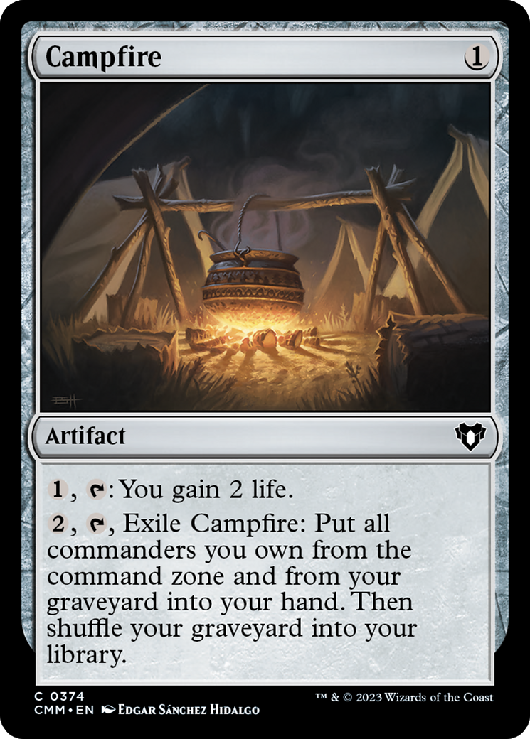 Campfire (CMM-374) [Commander Masters] Foil MTG Single Wizards of the Coast