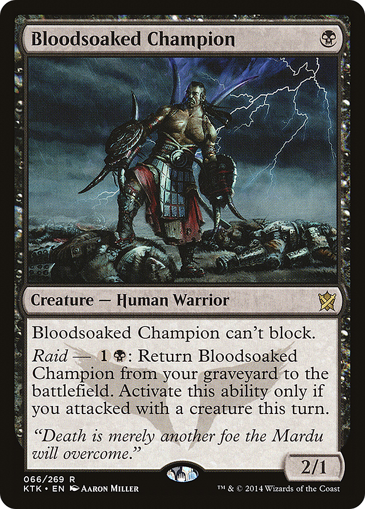 Bloodsoaked Champion (KTK-066) [Khans of Tarkir] MTG Single Wizards of the Coast