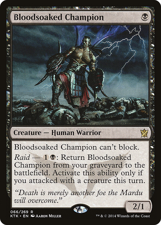 Bloodsoaked Champion (KTK-066) [Khans of Tarkir] MTG Single Wizards of the Coast