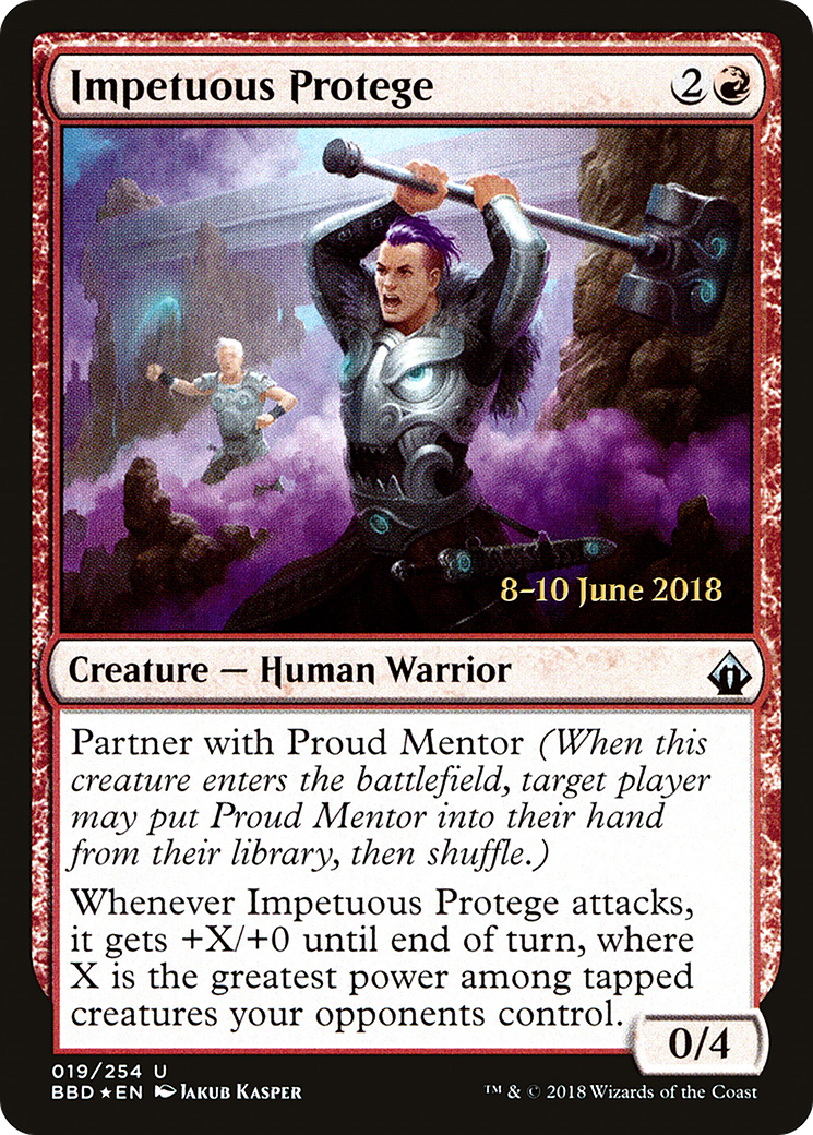Impetuous Protege (LARP-19S) [Battlebond Promos] Foil MTG Single Wizards of the Coast