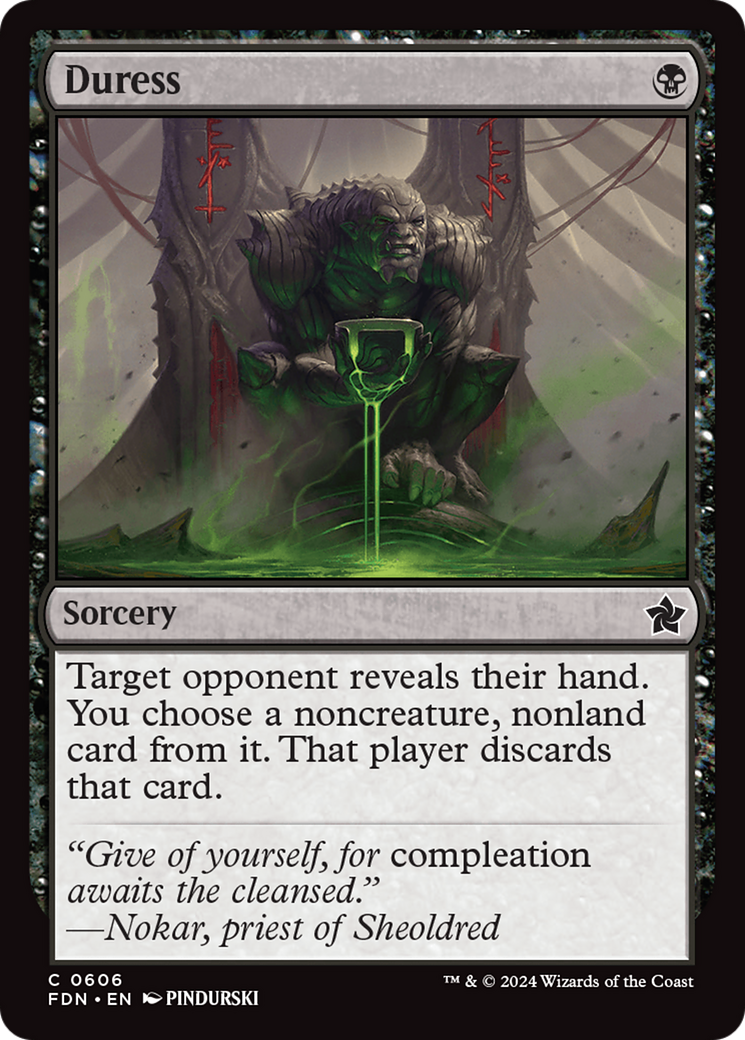 Duress (FDN-606) [Foundations] MTG Single Wizards of the Coast