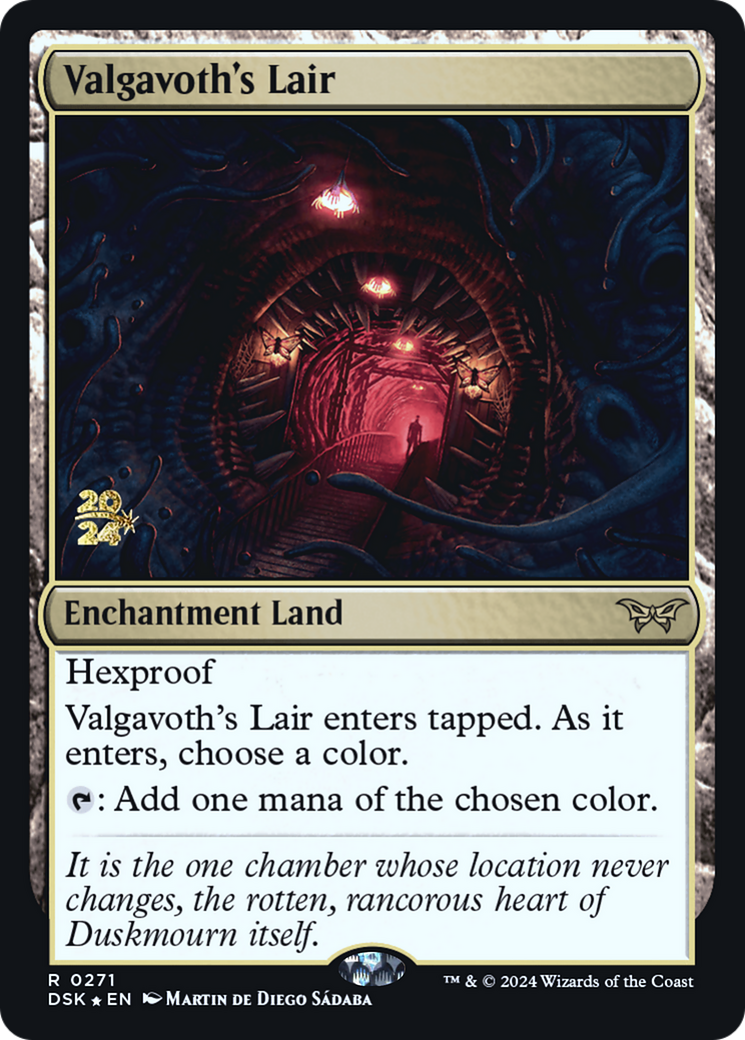 Valgavoth's Lair (PRE-271) [Duskmourn: House of Horror Promos] Foil MTG Single Wizards of the Coast