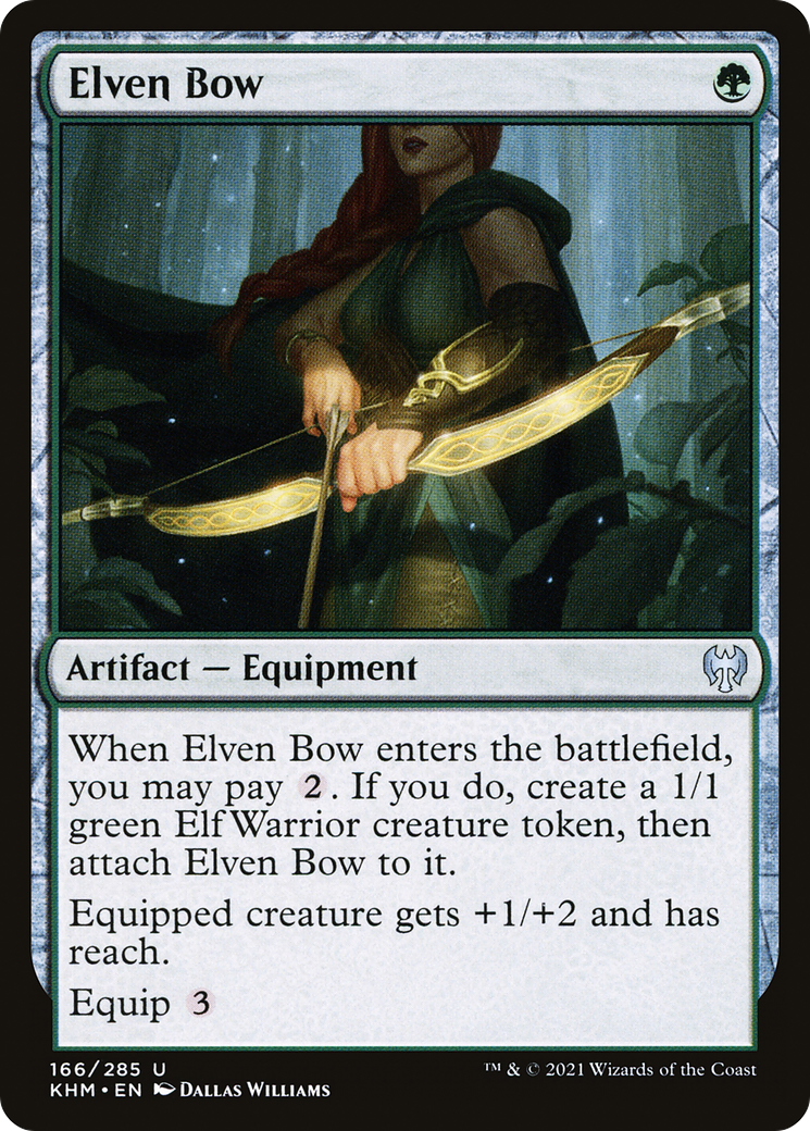 Elven Bow (KHM-166) [Kaldheim] Foil MTG Single Wizards of the Coast