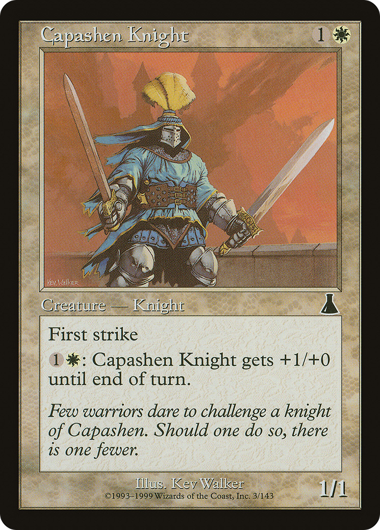 Capashen Knight (UDS-003) [Urza's Destiny] MTG Single Wizards of the Coast