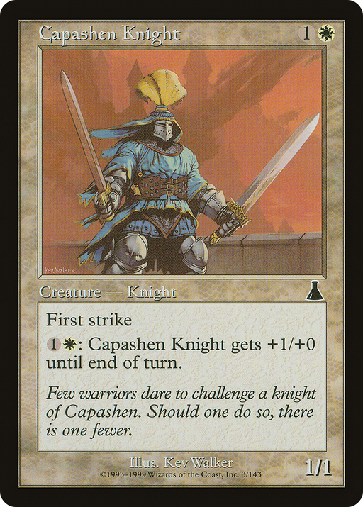 Capashen Knight (UDS-003) [Urza's Destiny] MTG Single Wizards of the Coast