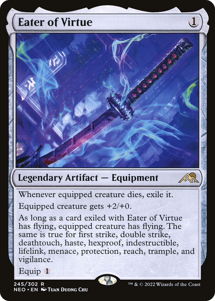 Eater of Virtue (NEO-245) [Kamigawa: Neon Dynasty] MTG Single Wizards of the Coast