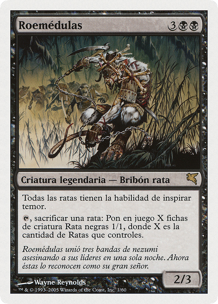 Marrow-Gnawer (Italian) - "Rodi-Midollo" (PSAL-0A1) [Misc] Salvat 2005 MTG Single Wizards of the Coast