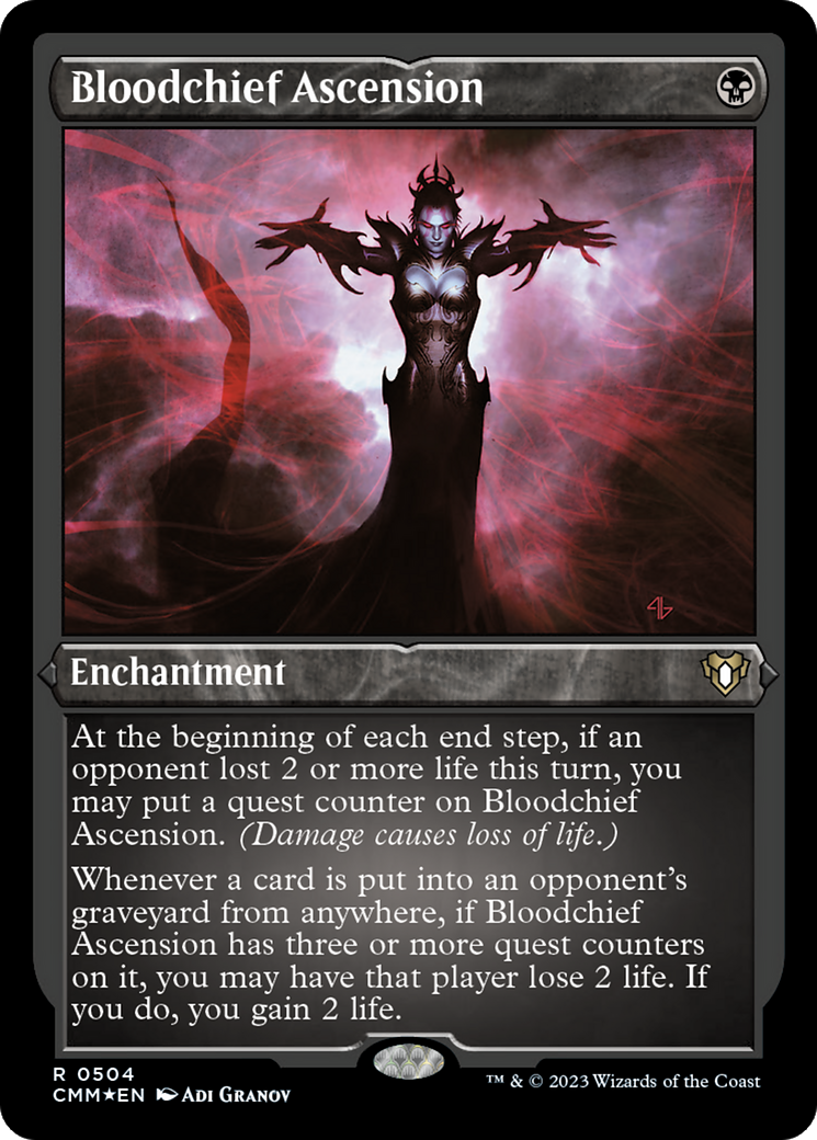 Bloodchief Ascension (CMM-504) [Commander Masters] Etched Foil MTG Single Wizards of the Coast