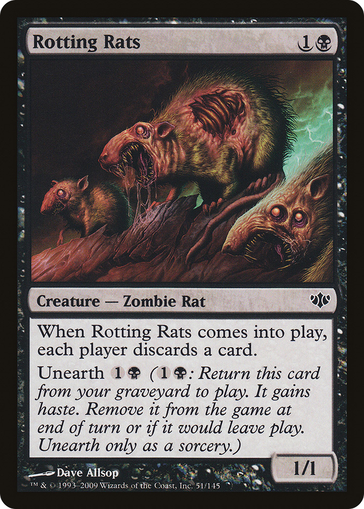 Rotting Rats (CON-051) [Conflux] MTG Single Wizards of the Coast