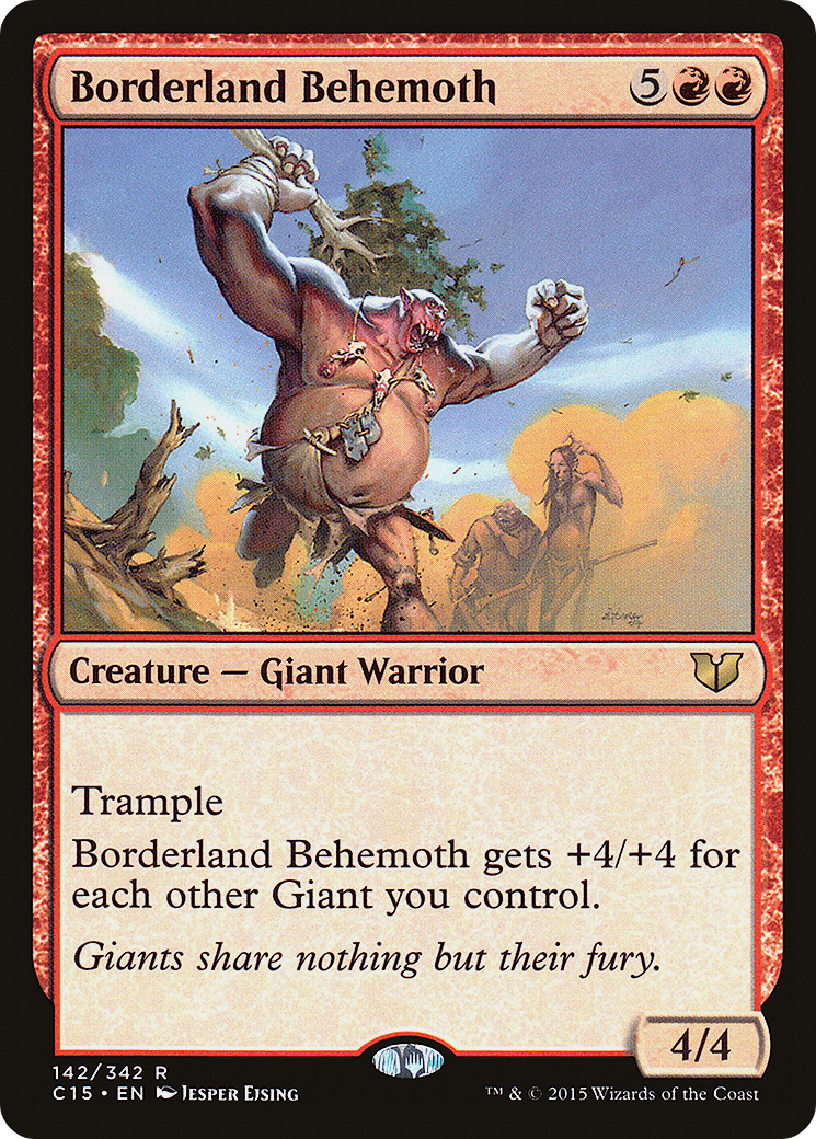 Borderland Behemoth (C15-142) [Commander 2015] MTG Single Wizards of the Coast