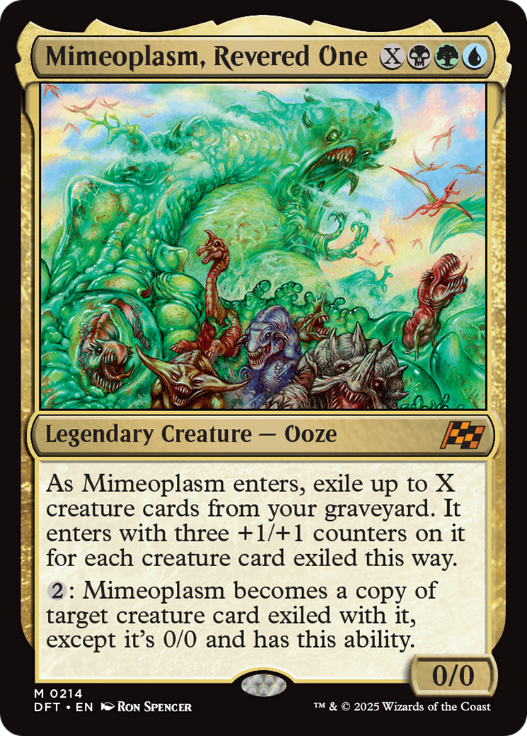 Mimeoplasm, Revered One (DFT-214) [Aetherdrift] MTG Single Wizards of the Coast
