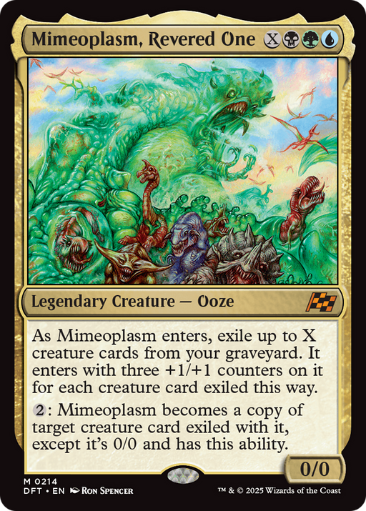 Mimeoplasm, Revered One (DFT-214) [Aetherdrift] Foil MTG Single Wizards of the Coast
