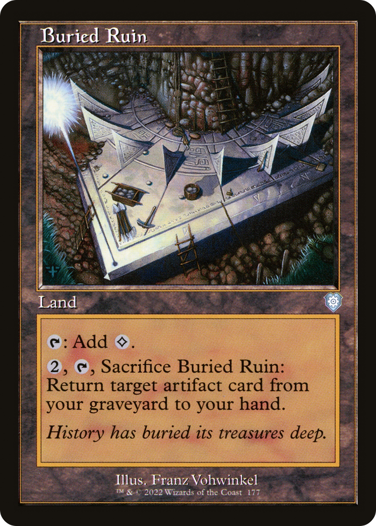 Buried Ruin (BRC-177) [The Brothers' War Commander] MTG Single Wizards of the Coast