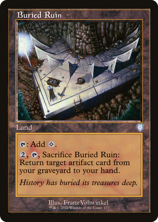 Buried Ruin (BRC-177) [The Brothers' War Commander] MTG Single Wizards of the Coast