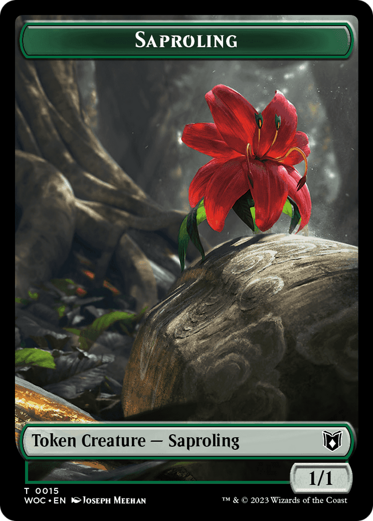 Saproling (TWOC-015) [Tokens] Wilds of Eldraine Commander Tokens MTG Single Wizards of the Coast