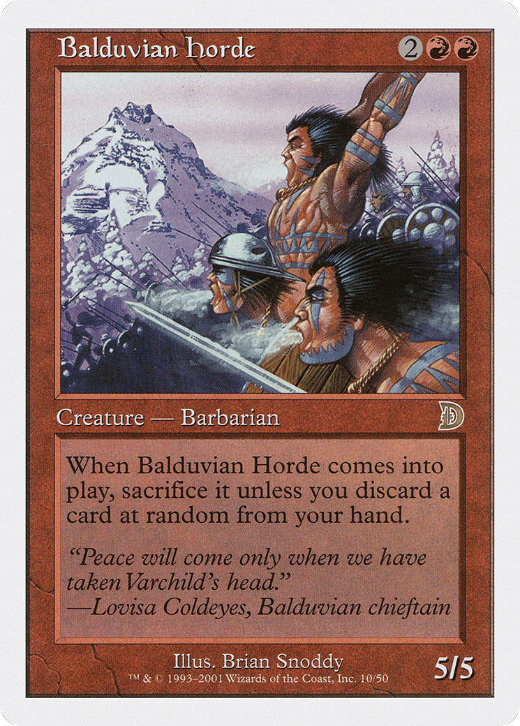 Balduvian Horde (DKM-010) [Misc] Deckmasters MTG Single Wizards of the Coast