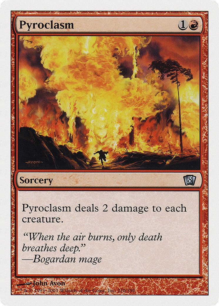 Pyroclasm (8ED-210) [8th Edition] Foil MTG Single Wizards of the Coast