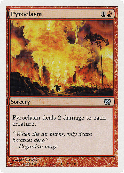 Pyroclasm (8ED-210) [8th Edition] MTG Single Wizards of the Coast