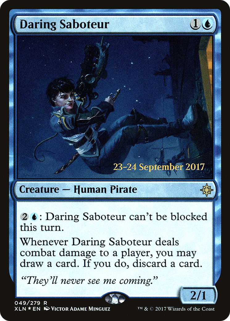 Daring Saboteur (PRE-049) [Ixalan Promos] Foil MTG Single Wizards of the Coast