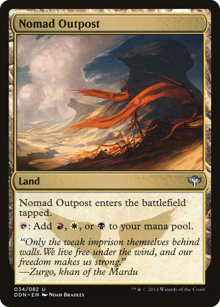 Nomad Outpost (DDN-034) [Misc] Duel Decks: Speed vs. Cunning MTG Single Wizards of the Coast