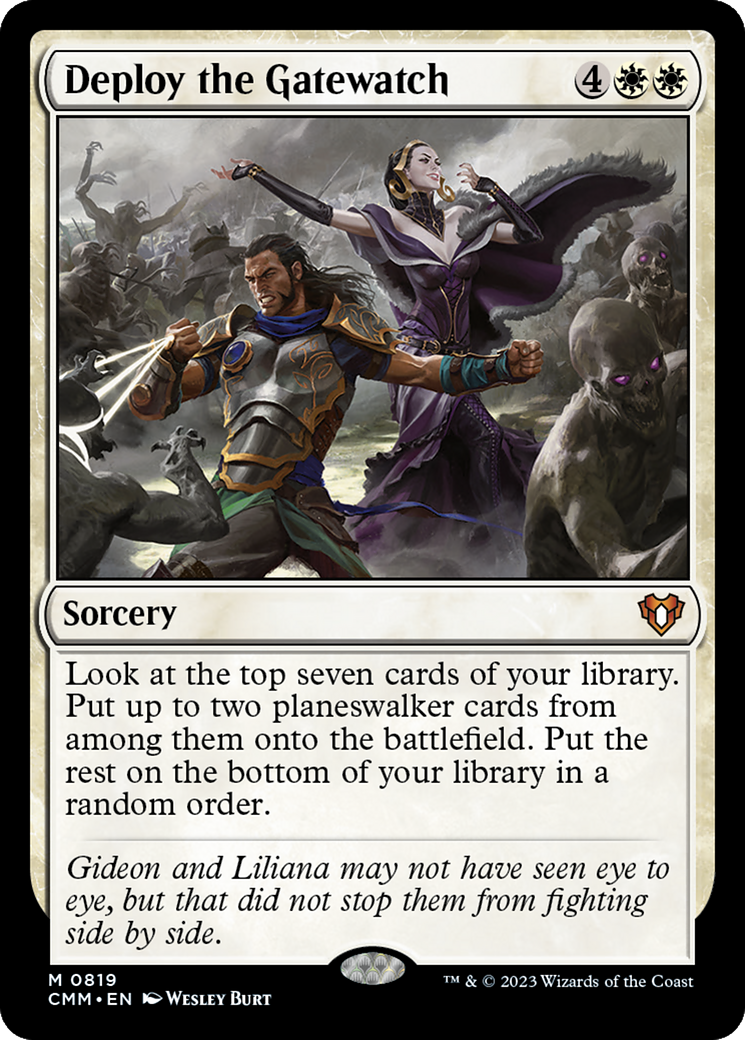 Deploy the Gatewatch (CMM-819) [Commander Masters] MTG Single Wizards of the Coast