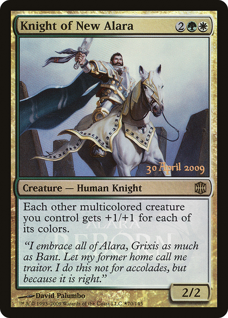 Knight of New Alara (LARP-070) [Alara Reborn Promos] Foil MTG Single Wizards of the Coast