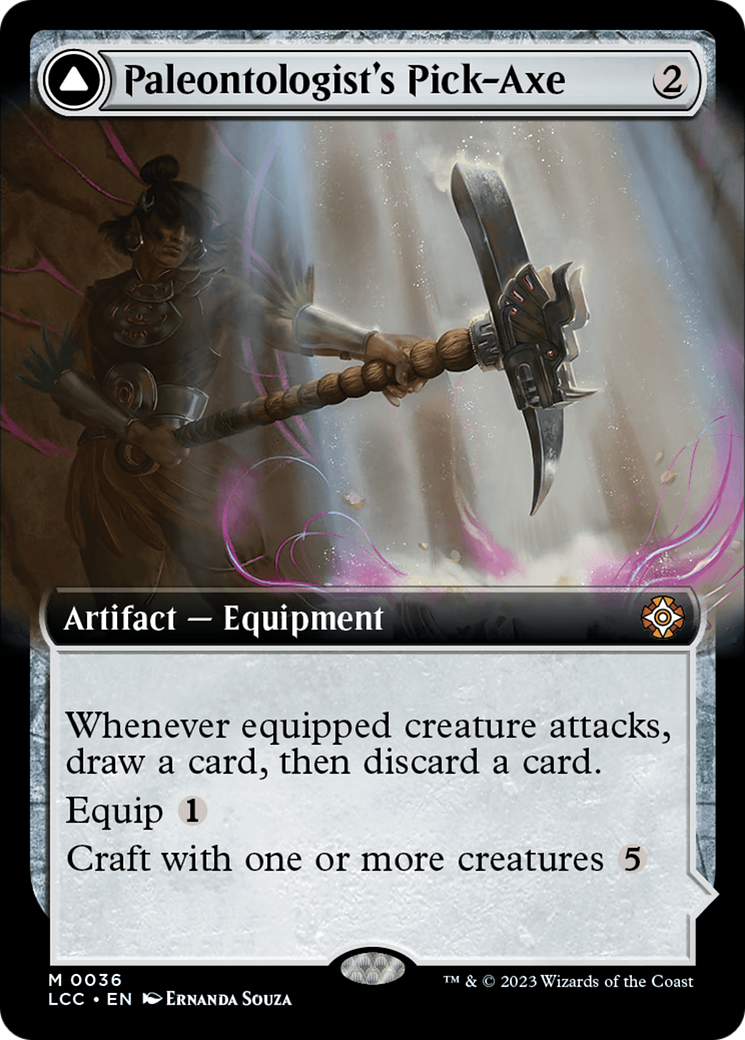 Paleontologist's Pick-Axe (LCC-036) [The Lost Caverns of Ixalan Commander] (Extended Art) MTG Single Wizards of the Coast