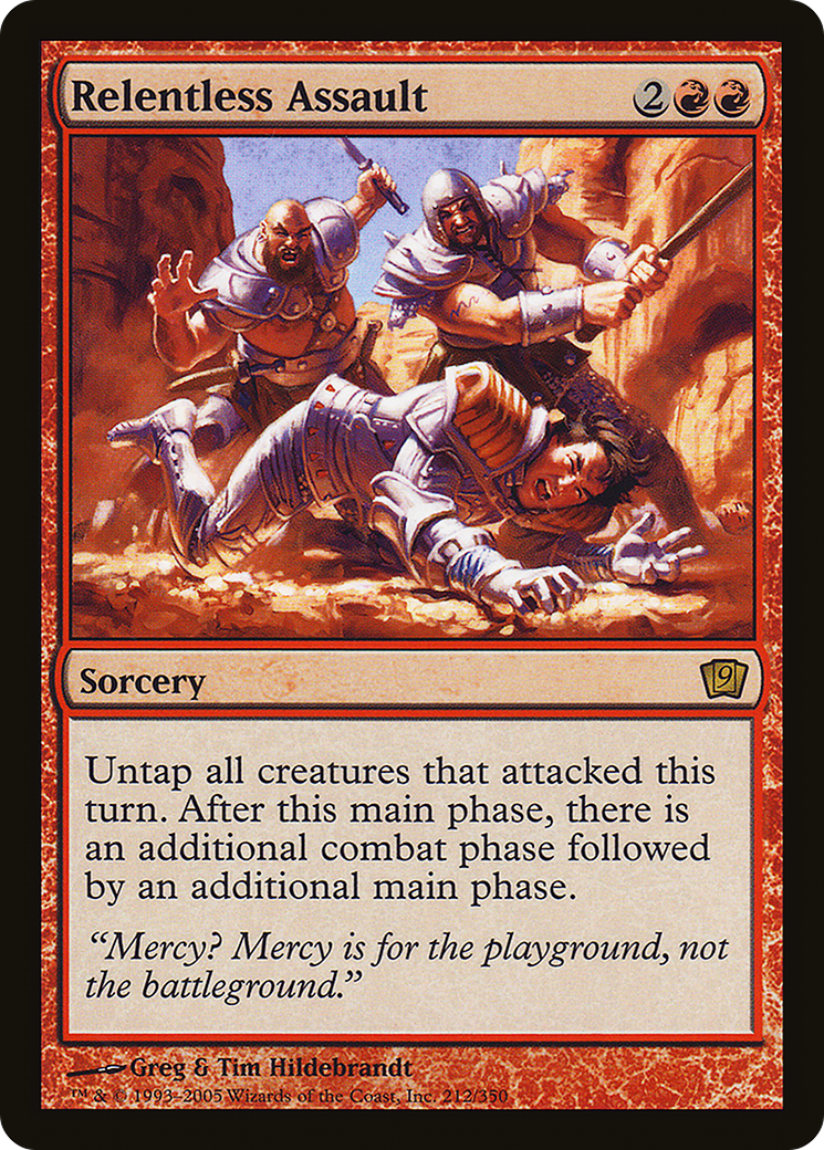 Relentless Assault (9ED-212) [9th Edition] MTG Single Wizards of the Coast