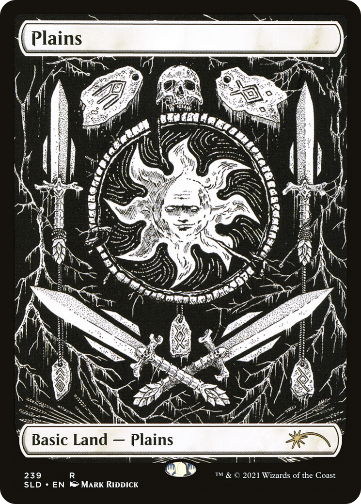 Plains (Crushing Brutality) (SLD-239) [Secret Lair] Drop MTG Single Wizards of the Coast