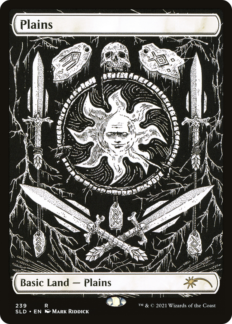 Plains (Crushing Brutality) (SLD-239) [Secret Lair] Drop MTG Single Wizards of the Coast