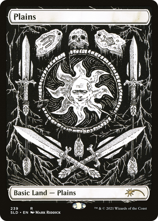 Plains (Crushing Brutality) (SLD-239) [Secret Lair] Drop MTG Single Wizards of the Coast