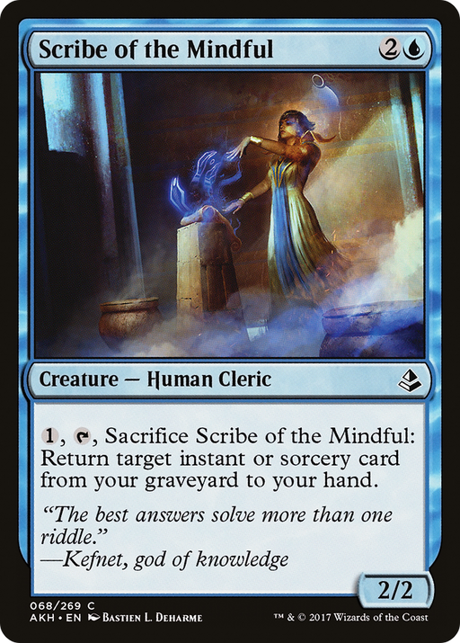 Scribe of the Mindful (AKH-068) [Amonkhet] MTG Single Wizards of the Coast