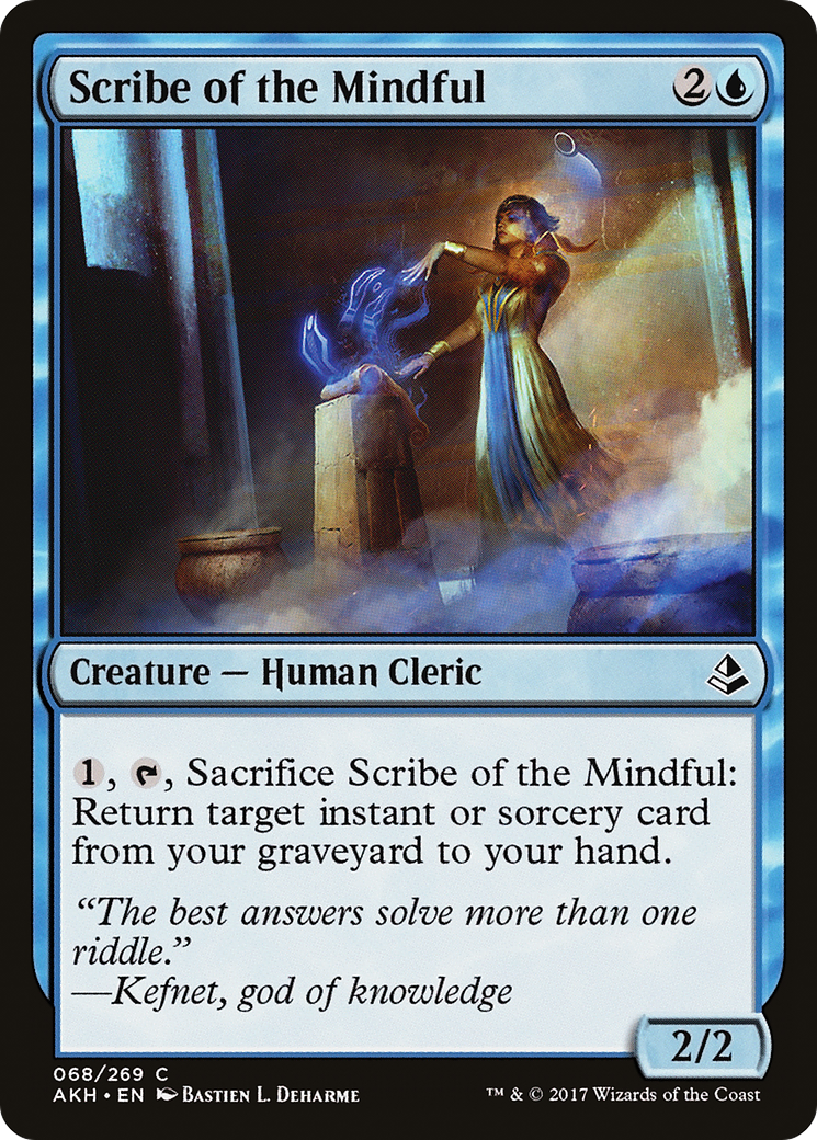 Scribe of the Mindful (AKH-068) [Amonkhet] Foil MTG Single Wizards of the Coast