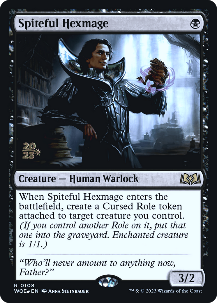 Spiteful Hexmage (PRE-108) [Wilds of Eldraine Promos] Foil MTG Single Wizards of the Coast