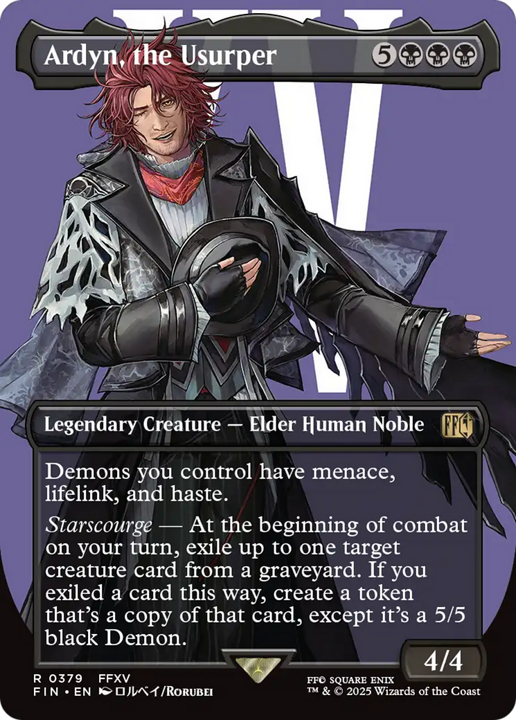 Ardyn, the Usurper (0379) (FIN-379) [FINAL FANTASY] (Borderless) Foil MTG Single Wizards of the Coast