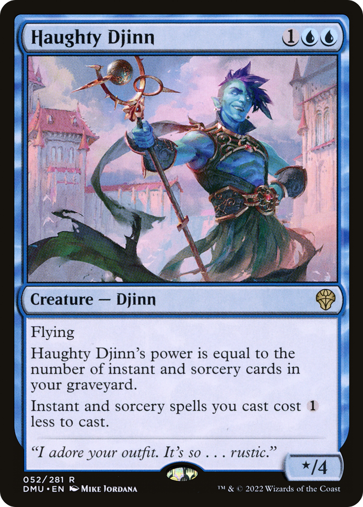 Haughty Djinn (DMU-052) [Dominaria United] Foil MTG Single Wizards of the Coast