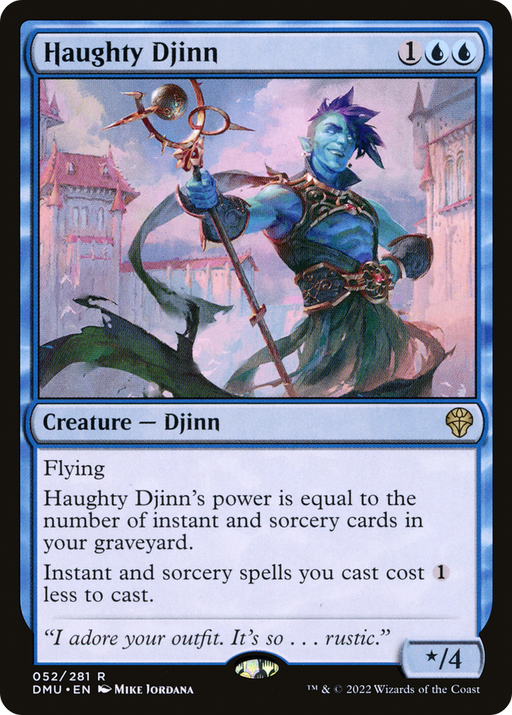 Haughty Djinn (DMU-052) [Dominaria United] MTG Single Wizards of the Coast