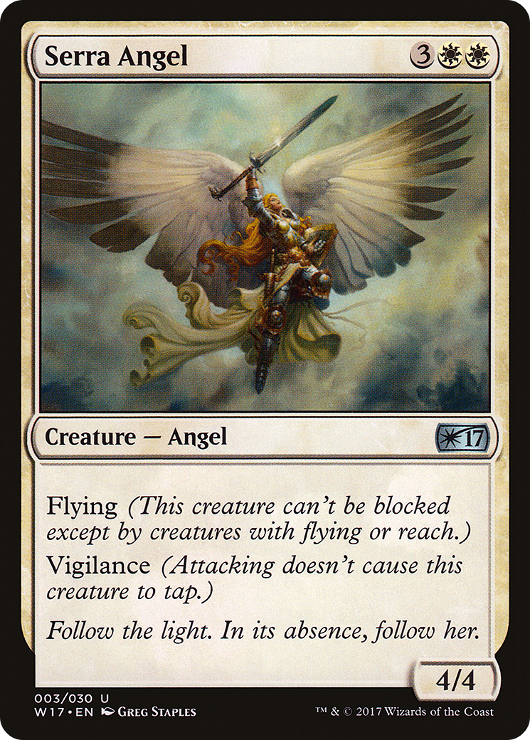 Serra Angel (W17-003) [Misc] Welcome Deck 2017 MTG Single Wizards of the Coast