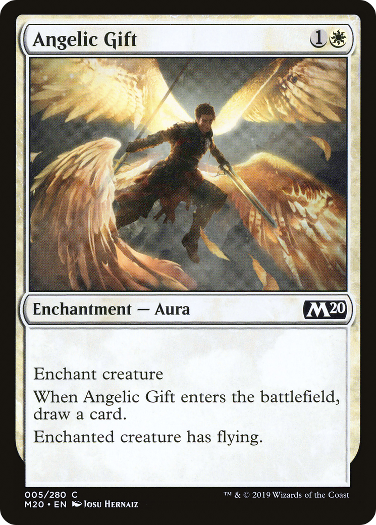 Angelic Gift (M20-005) [Core Set 2020] MTG Single Wizards of the Coast