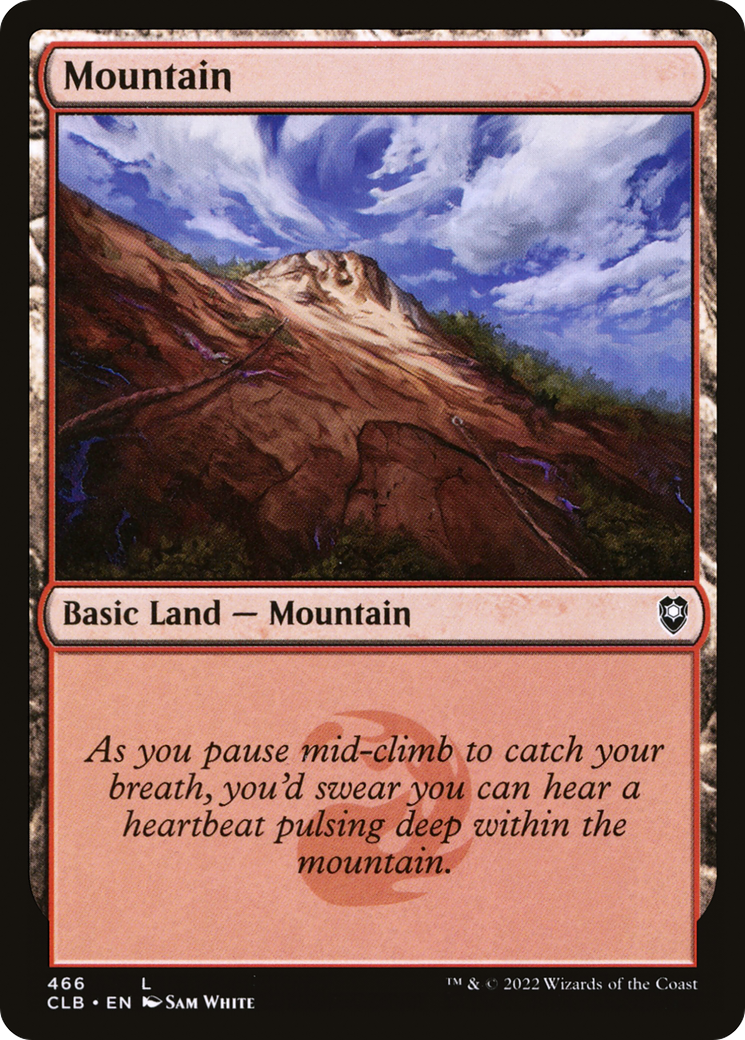Mountain (CLB-466) [Commander Legends: Battle for Baldur's Gate] MTG Single Wizards of the Coast
