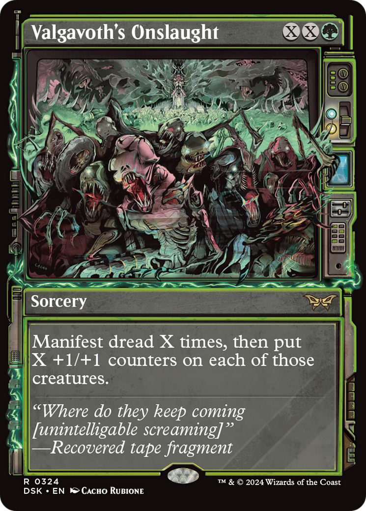 Valgavoth's Onslaught (DSK-324) [Duskmourn: House of Horror] (Showcase) MTG Single Wizards of the Coast