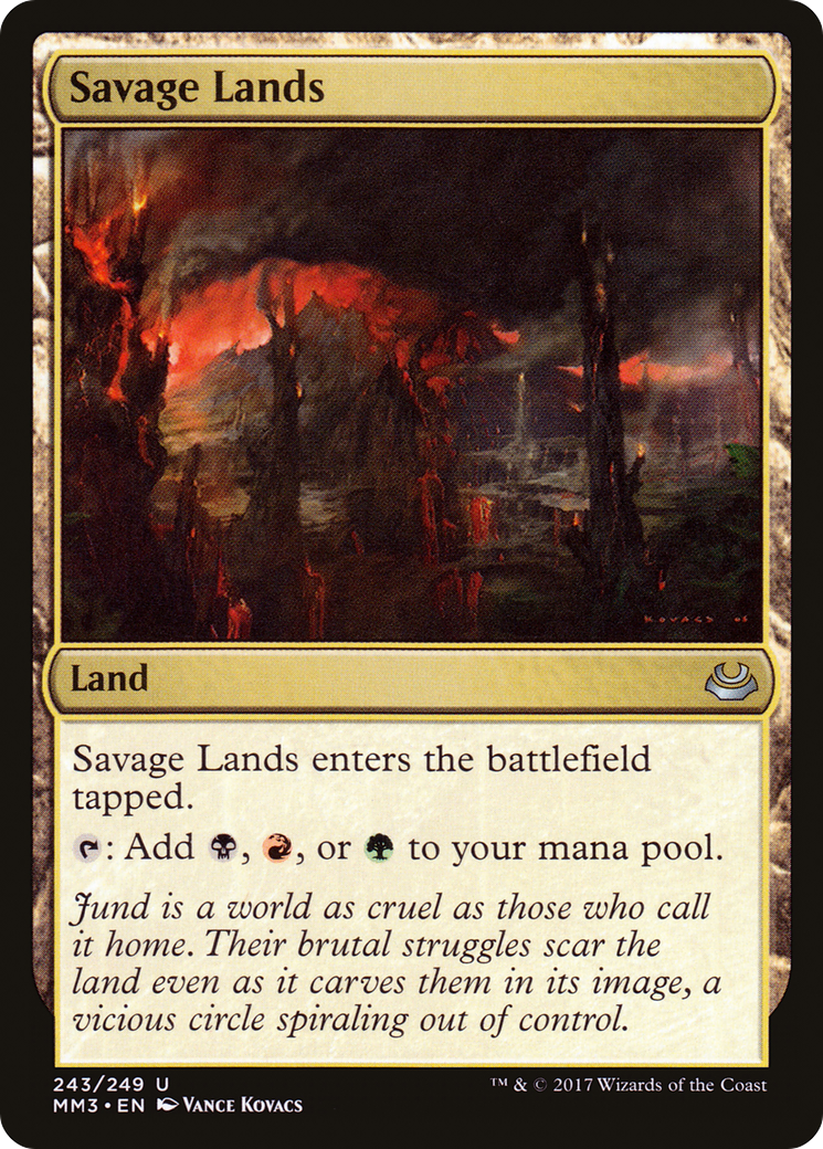 Savage Lands (MM3-243) [Modern Masters 2017] MTG Single Modern Masters 2017