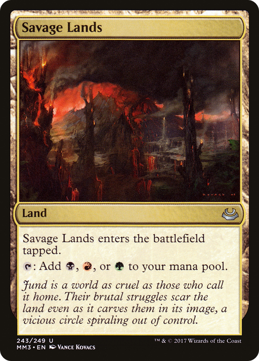 Savage Lands (MM3-243) [Modern Masters 2017] MTG Single Modern Masters 2017