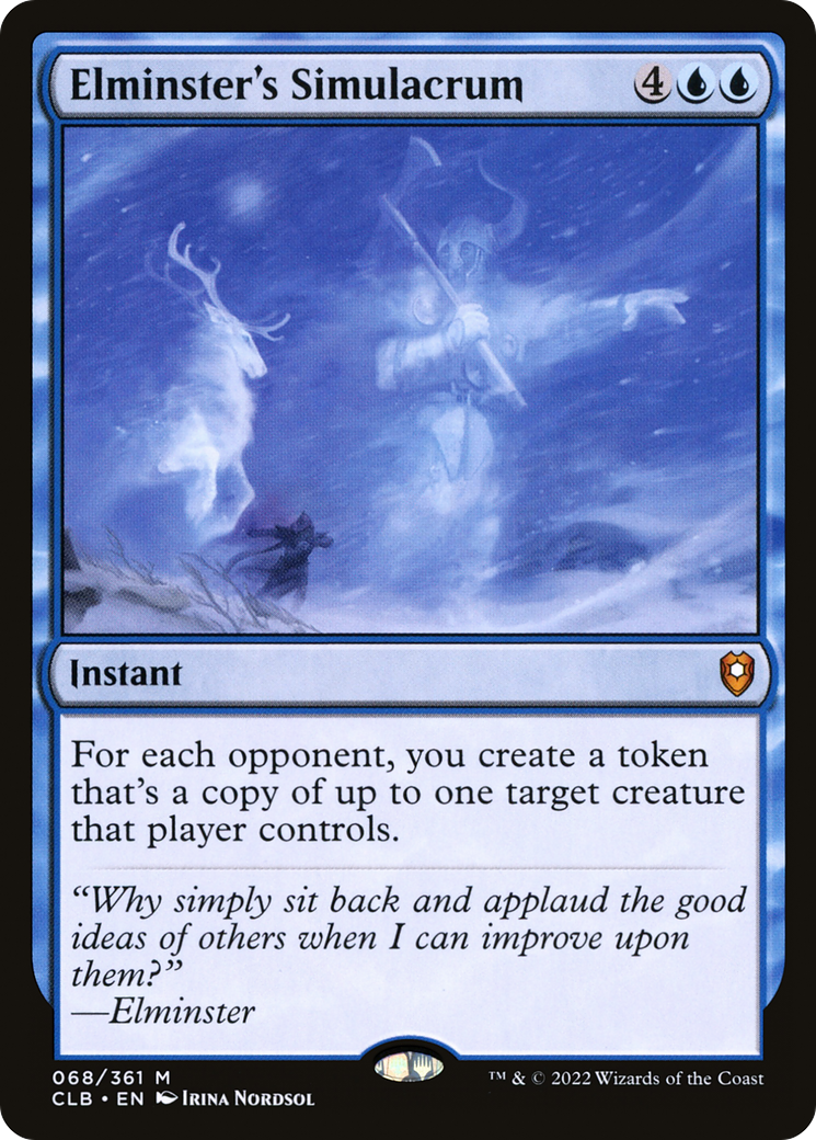 Elminster's Simulacrum (CLB-068) [Commander Legends: Battle for Baldur's Gate] MTG Single Wizards of the Coast