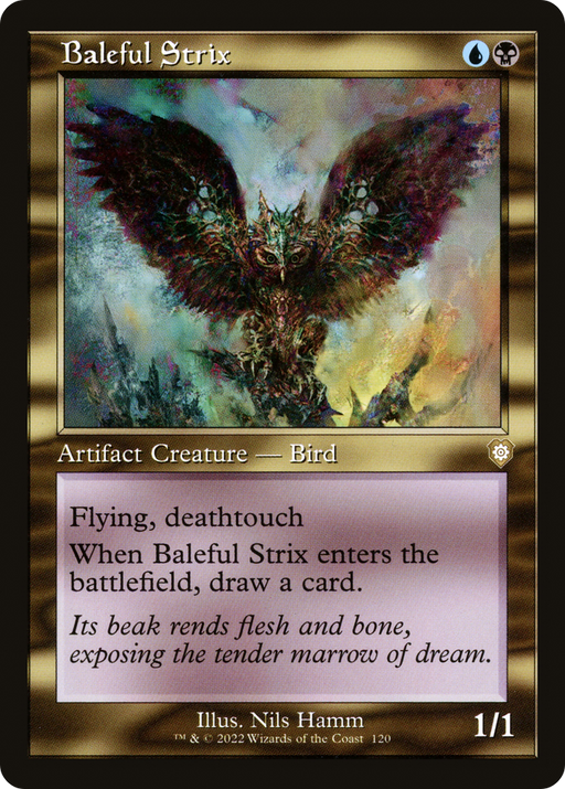 Baleful Strix (BRC-120) [The Brothers' War Commander] MTG Single Wizards of the Coast