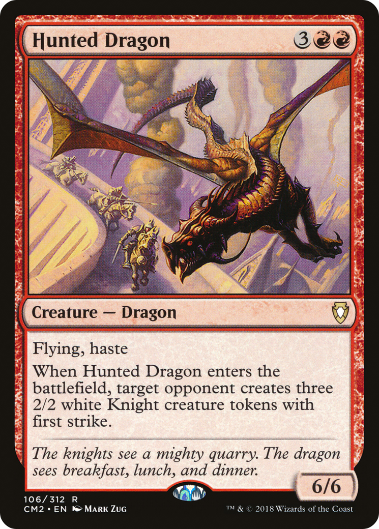 Hunted Dragon [Commander Anthology Volume II] MTG Single Magic: The Gathering