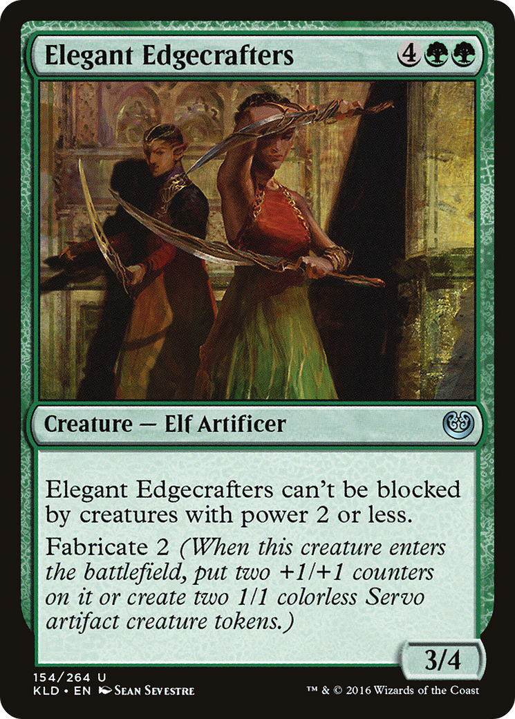 Elegant Edgecrafters (KLD-154) [Kaladesh] Foil MTG Single Wizards of the Coast