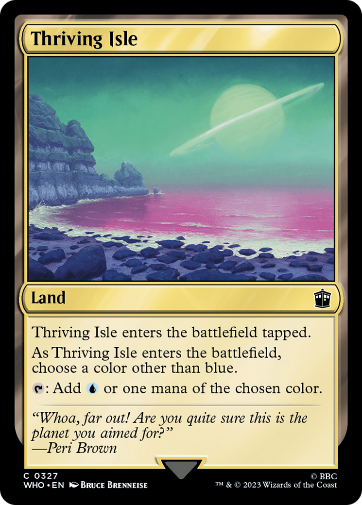 Thriving Isle (WHO-327) [Doctor Who] MTG Single Wizards of the Coast