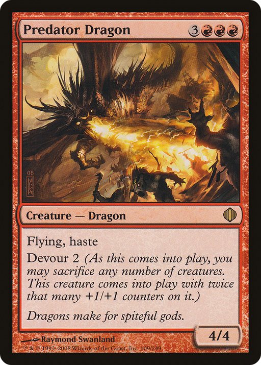 Predator Dragon (ALA-109) [Shards of Alara] MTG Single Wizards of the Coast