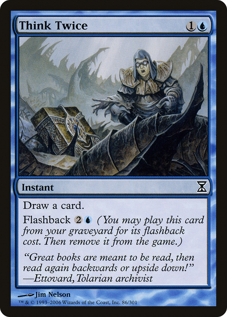 Think Twice (TSP-086) [Time Spiral] Foil MTG Single Wizards of the Coast